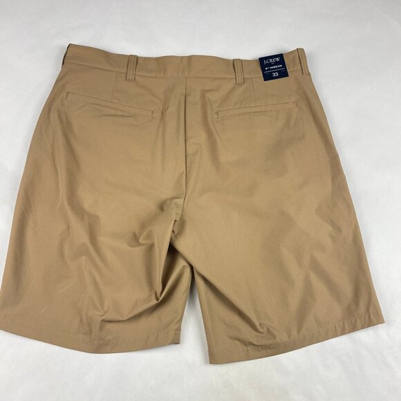 NWT J Crew Factory Tech Shorts Men's Size 33 Tan - Picture 2 of 13